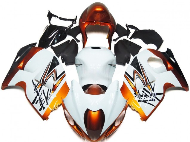 Bronze & Weiß 1997-2007 GSXR 1300 Motorrad Verkleidungen