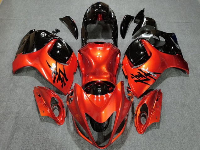 Candy Orange & Glänzend Schwarz 2008-2020 GSXR 1300 Motorrad Verkleidungen