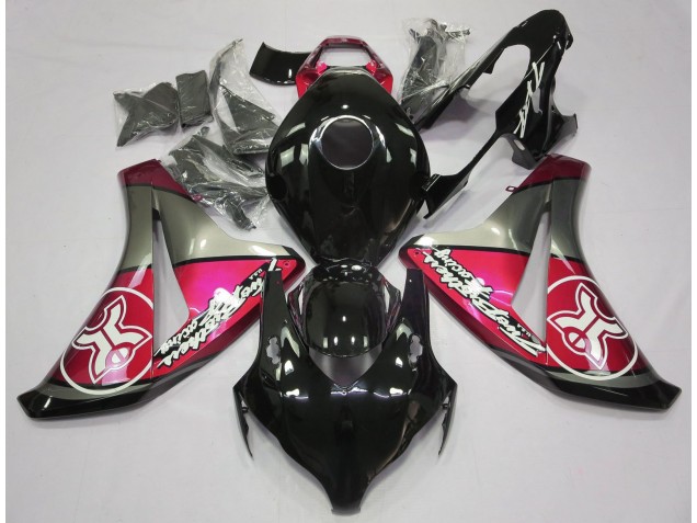Candy Red Auf Schwarz Custom 2008-2011 CBR1000RR Motorrad Verkleidungen