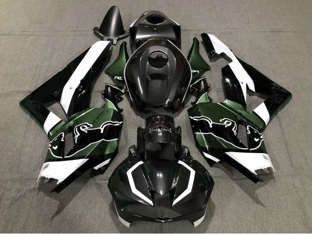 Custom Grün Carbonfaser Bull 2013-2023 CBR600RR Motorrad Verkleidungen