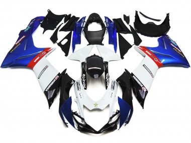 Custom Logos Mit Blau & Rot 2011-2024 GSXR 600-750 Motorrad Verkleidungen