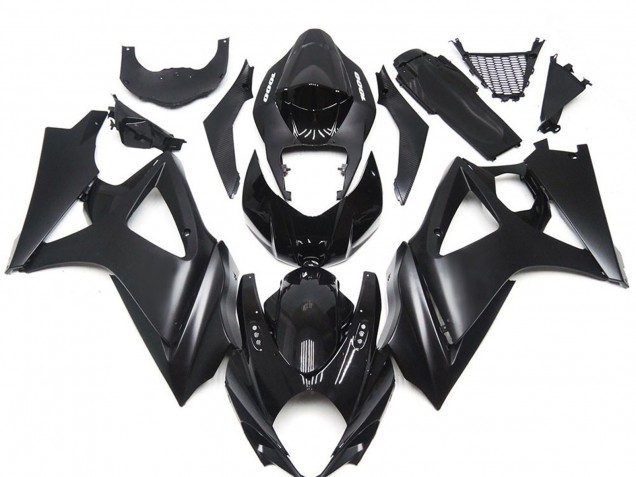 Custom Matt Schwarz Slick 2007-2008 GSXR 1000 Motorrad Verkleidungen