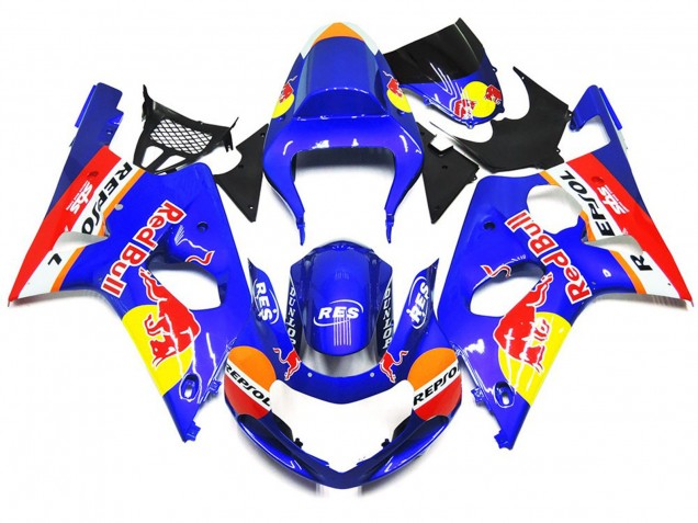 Custom Red Bull Stil OEM Stil-Kit 2000-2002 GSXR 1000 Motorrad Verkleidungen