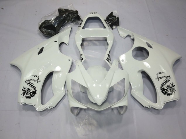 Dragon White 2001-2003 CBR600 F4i Motorrad Verkleidungen