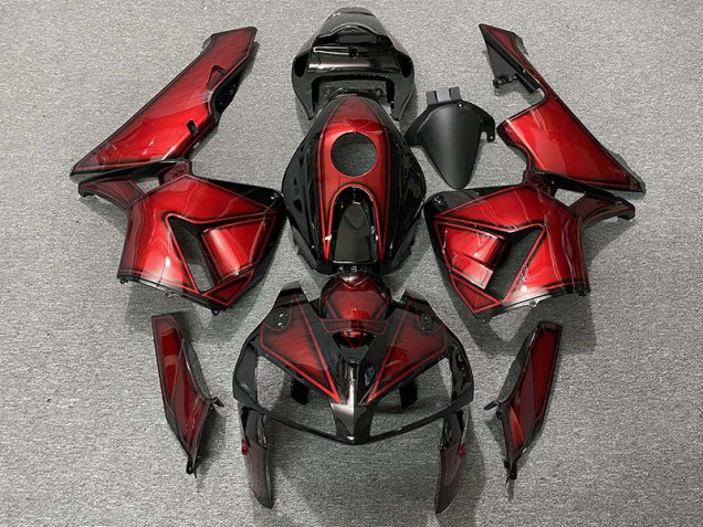 Dunkelbonbonrot 2005-2006 CBR600RR Motorrad Verkleidungen