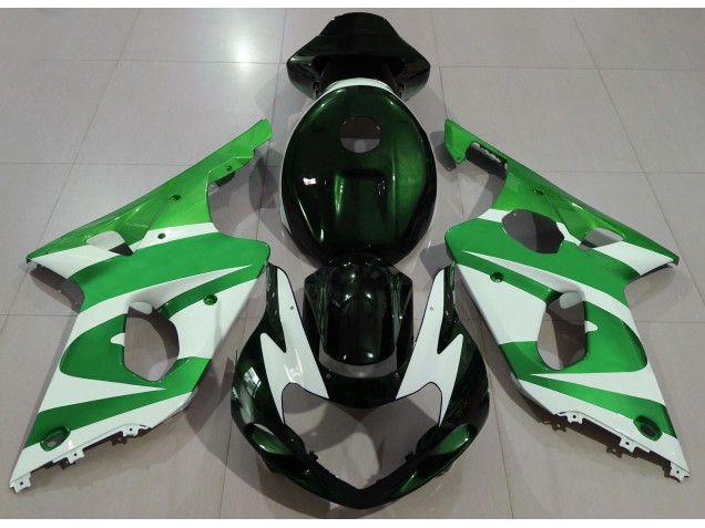 Dunkelgrün 2000-2002 GSXR 1000 Motorrad Verkleidungen Dunkelgrün 2000-2002 GSXR 1000 Motorrad Verkleidungen