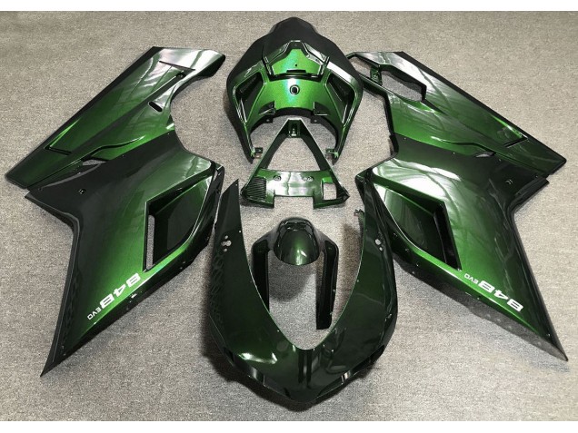 Dunkelgrün 2007-2014 Ducati 848 1098 1198 Motorrad Verkleidungen