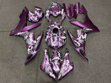 Dunkelmagenta Tarnung 2004-2006 R1 Motorrad Verkleidungen