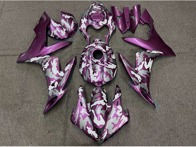 Dunkelmagenta Tarnung 2004-2006 R1 Motorrad Verkleidungen