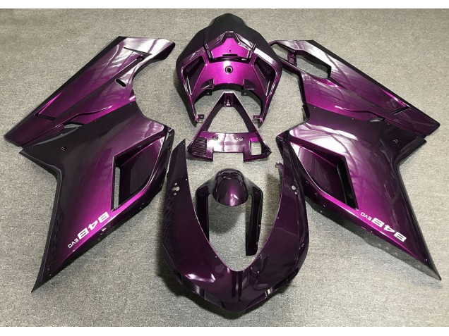 Dunkelpink 2007-2014 Ducati 848 1098 1198 Motorrad Verkleidungen