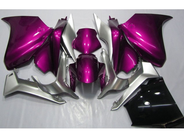 Dunkelpink & Silber 2010-2013 VFR1200 Motorrad Verkleidungen