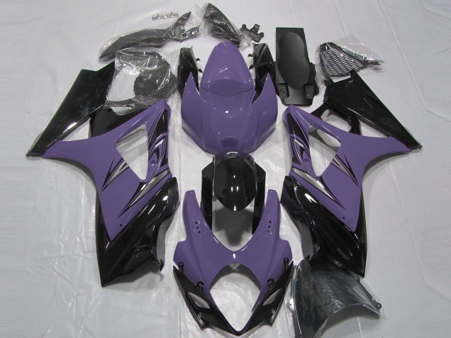 Dunkelviolett & Schwarz 2007-2008 GSXR 1000 Motorrad Verkleidungen