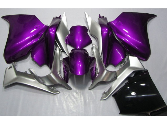 Dunkelviolett & Silber 2010-2013 VFR1200 Motorrad Verkleidungen