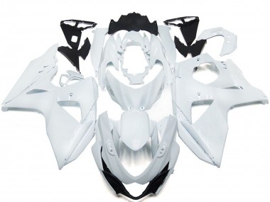 Einfarbig Glänzend Weiß 2009-2016 GSXR 1000 Motorrad Verkleidungen