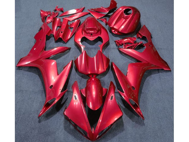 Einfarbig Rot 2004-2006 R1 Motorrad Verkleidungen