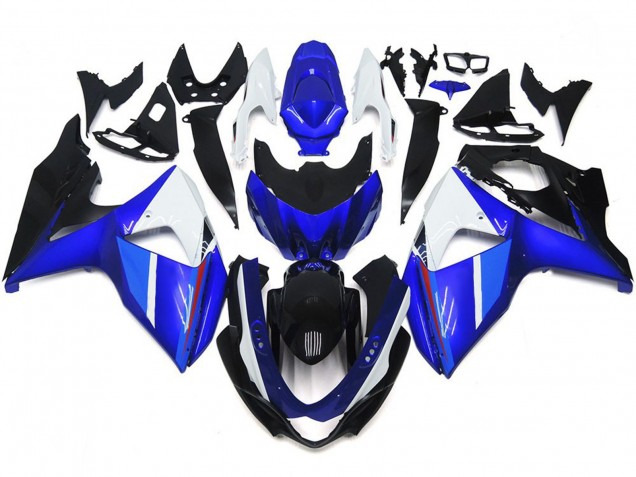 Einfarbig Schwarz Glänzend Blau Weiß 2009-2016 GSXR 1000 Motorrad Verkleidungen