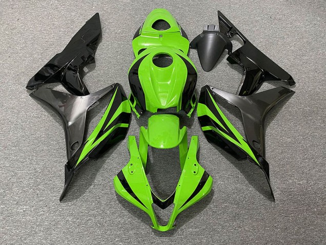 Elektrisches Grün OEM Stil & Grau 2007-2008 CBR600RR Motorrad Verkleidungen