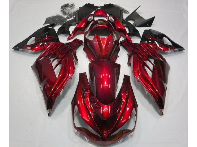 Feuerrot Glänzend 2012-2021 ZX14R Motorrad Verkleidungen