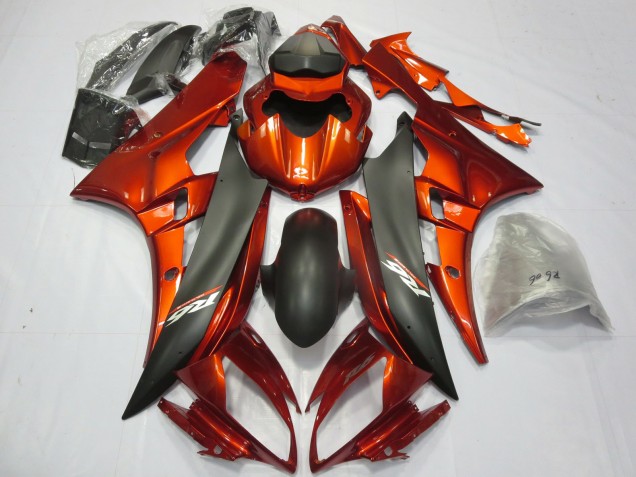 Gebranntes Orange 2006-2007 R6 Motorrad Verkleidungen
