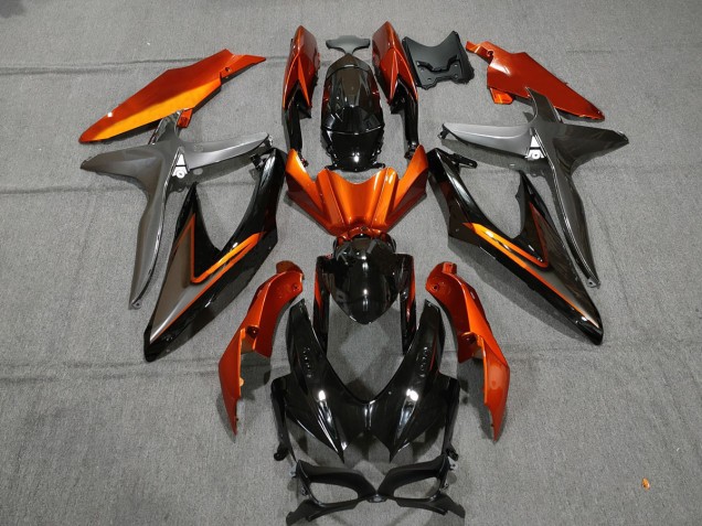 Gebranntes Orange OEM Stil 2008-2010 GSXR 600-750 Motorrad Verkleidungen
