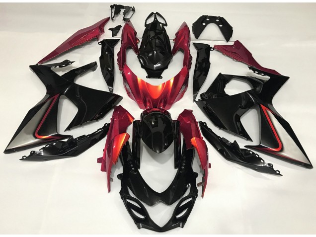 Gebranntes Orange & Schwarz 2009-2016 GSXR 1000 Motorrad Verkleidungen