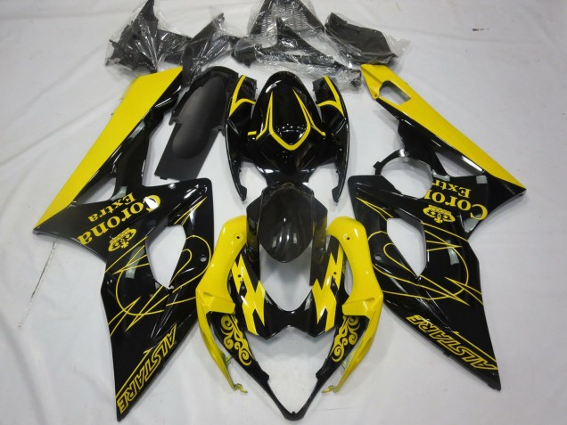 Gelb Corona 2005-2006 GSXR 1000 Motorrad Verkleidungen