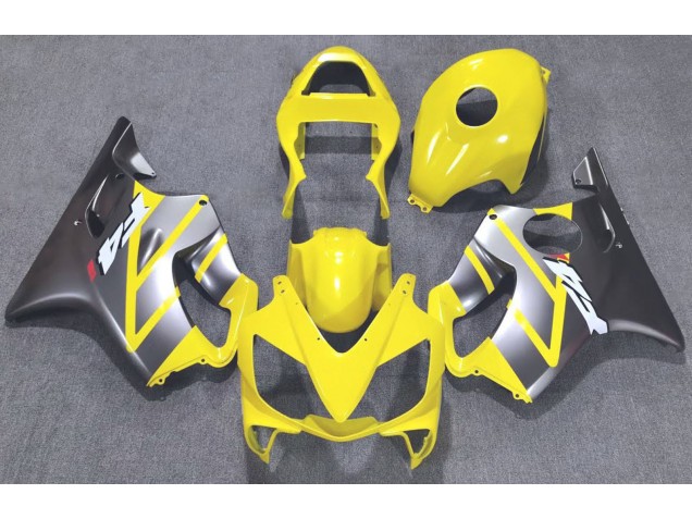 Gelb & Matt Silber 2001-2003 CBR600 F4i Motorrad Verkleidungen