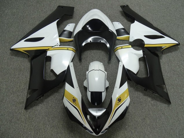 Gelb-Weiß-Schwarz 2005-2006 ZX6R Motorrad Verkleidungen