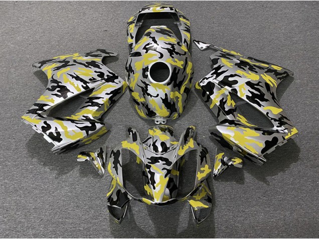 Gelb Tarnung 2002-2012 VFR800 Motorrad Verkleidungen