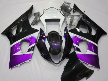 Glanz Lila & Weiß 2003-2004 GSXR 1000 Motorrad Verkleidungen