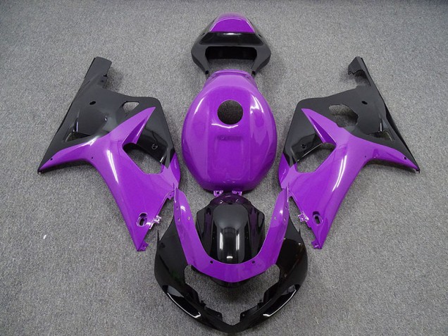 Glanz Lila & Schwarz 2001-2003 GSXR 600-750 Motorrad Verkleidungen