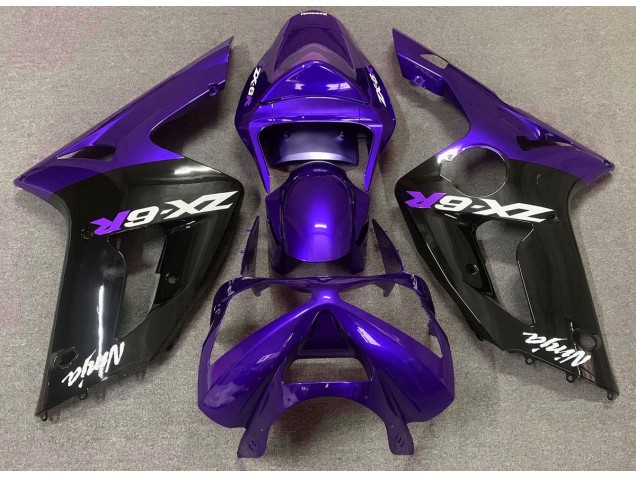 Glanz Lila & Schwarz 2003-2004 ZX6R Motorrad Verkleidungen Glanz Lila & Schwarz 2003-2004 ZX6R Motorrad Verkleidungen
