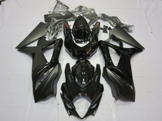 Glanz & Matt Schwarz 2007-2008 GSXR 1000 Motorrad Verkleidungen Glanz & Matt Schwarz 2007-2008 GSXR 1000 Motorrad Verkleidungen
