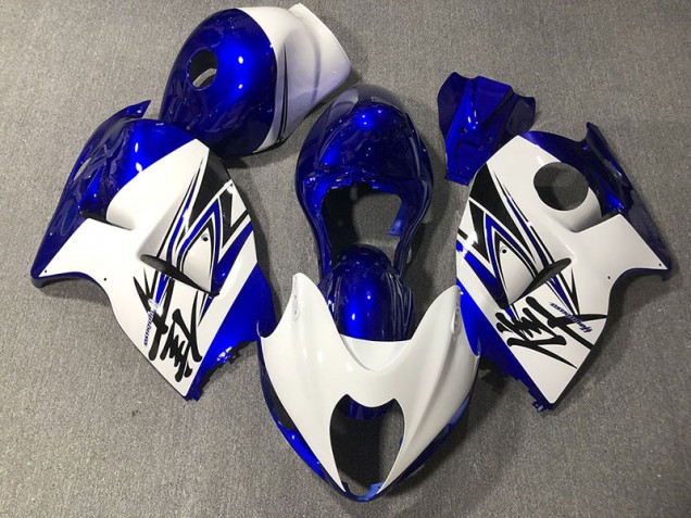 Glänzend Weiß & Blau 1997-2007 GSXR 1300 Motorrad Verkleidungen
