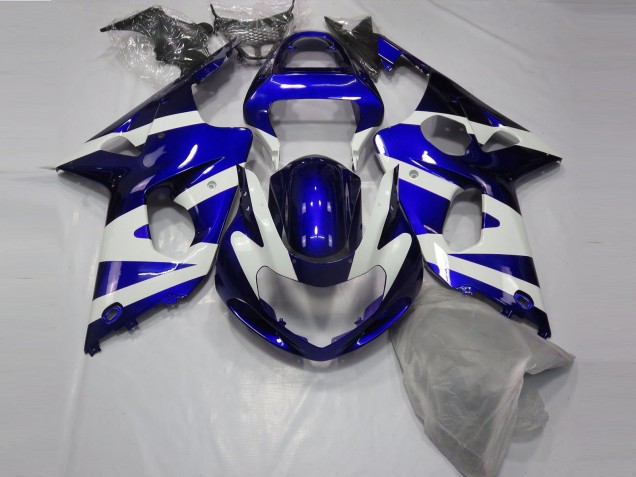 Glänzend Blau & Weiß 2000-2002 GSXR 1000 Motorrad Verkleidungen