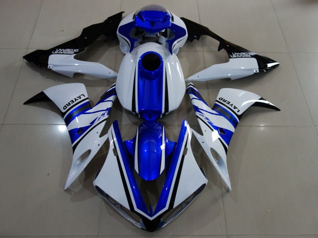 Glänzend Weiß & Blau 2004-2006 R1 Motorrad Verkleidungen