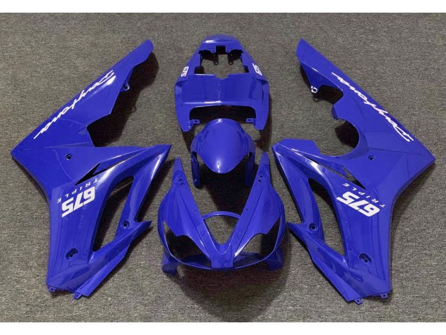 Glänzend Blau 2006-2008 Daytona 675 Motorrad Verkleidungen