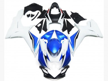 Glänzend Weiß & Blau 2011-2024 GSXR 600-750 Motorrad Verkleidungen