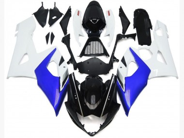 Glänzend Blau & Glänzend Weiß 2005-2006 GSXR 1000 Motorrad Verkleidungen