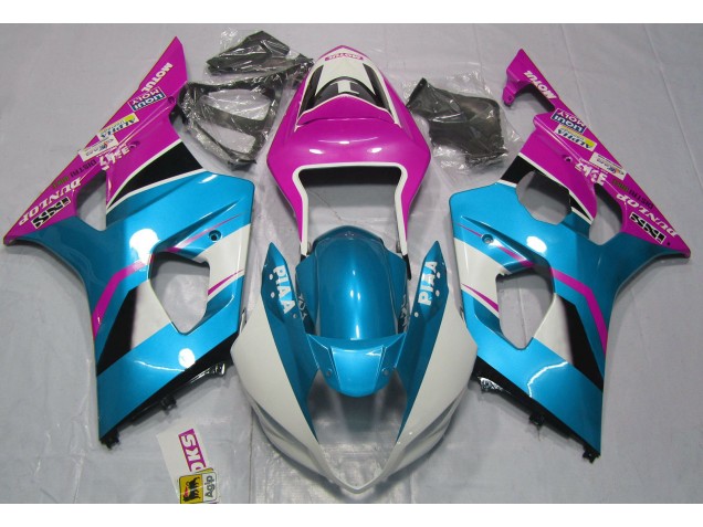 Glänzend Blau & Matt Schwarz 2003-2004 GSXR 1000 Motorrad Verkleidungen
