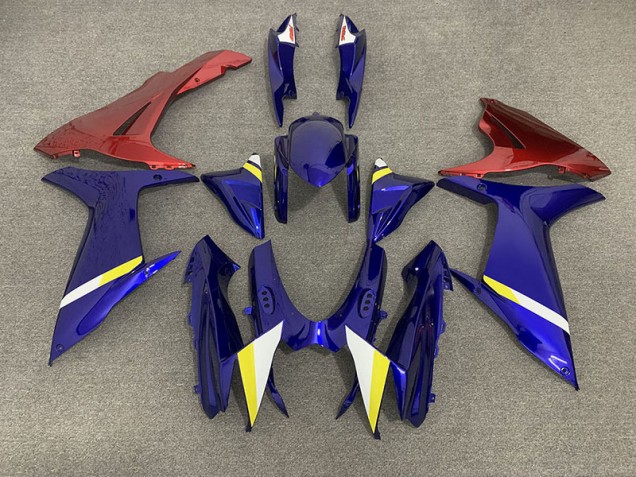 Glänzend Blau & Pink 2011-2024 GSXR 600-750 Motorrad Verkleidungen