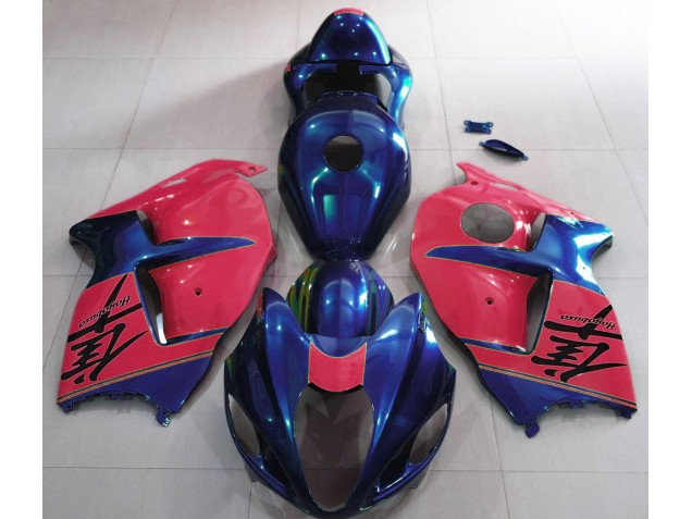 Glänzend Blau & Rot 1997-2007 GSXR 1300 Motorrad Verkleidungen