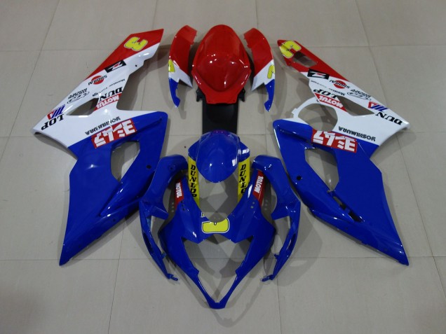 Glänzend Blau / Weiß / Rot 2005-2006 GSXR 1000 Motorrad Verkleidungen