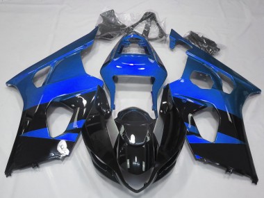 Glänzend Blau & Schwarz 2003-2004 GSXR 1000 Motorrad Verkleidungen