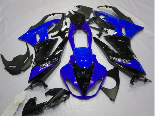 Glänzend Blau & Schwarz 2009-2012 ZX6R Motorrad Verkleidungen