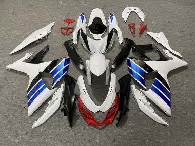 Glänzend Weiß Blau Schwarz & Rot 2009-2016 GSXR 1000 Motorrad Verkleidungen
