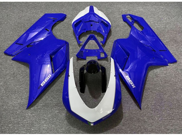 Glänzend Blau Sp 2007-2014 Ducati 848 1098 1198 Motorrad Verkleidungen