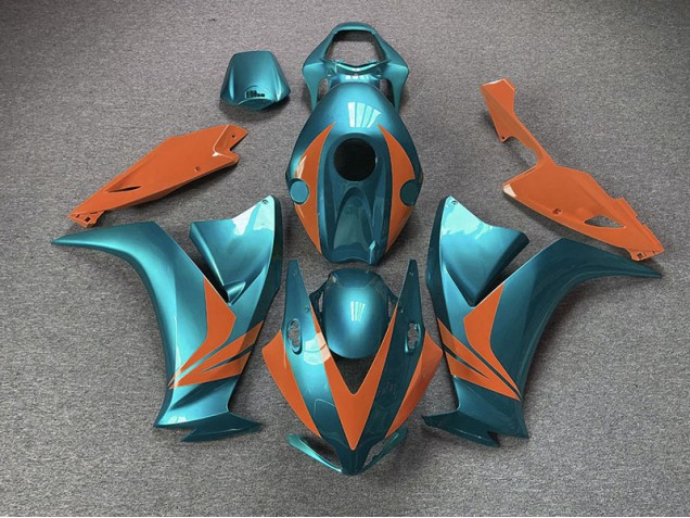 Glänzend Cyan & Orange 2012-2016 CBR1000RR Motorrad Verkleidungen
