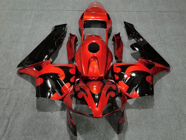 Glänzend Dunkelorange 2003-2004 CBR600RR Motorrad Verkleidungen Glänzend Dunkelorange 2003-2004 CBR600RR Motorrad Verkleidungen
