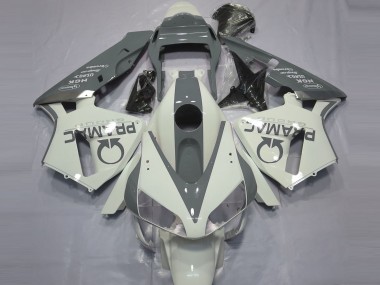 Glänzend Weiß & Grau Pramac 2003-2004 CBR600RR Motorrad Verkleidungen